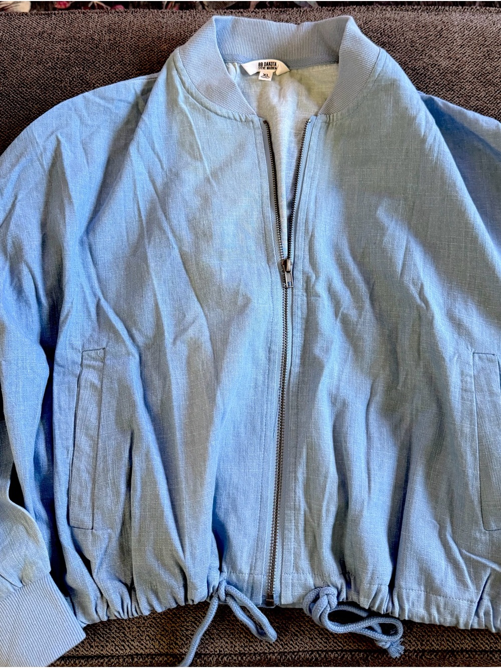 BB Dakota Light Blue Bomber Jacket